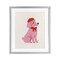 Stupell Industries French Poodle in Beret Framed Print Under Glass, design by Jessica Beck